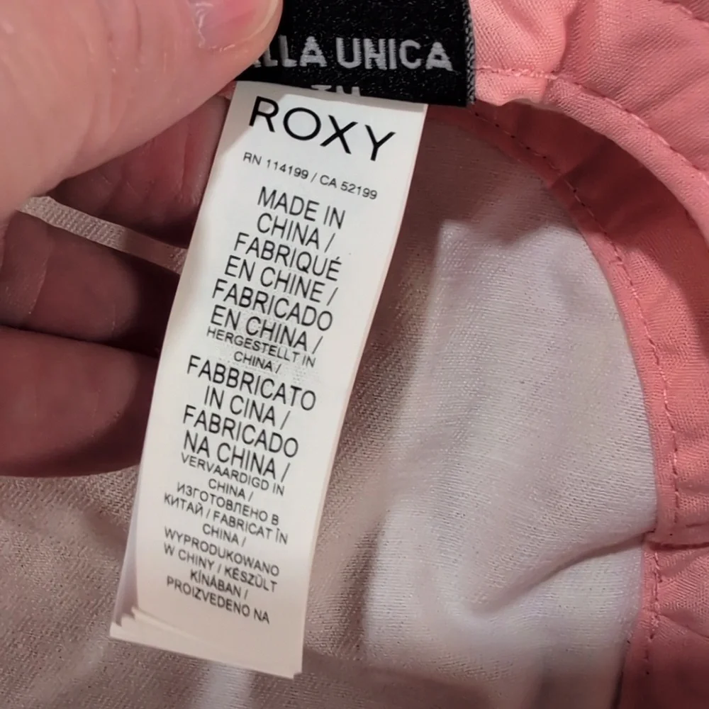 Roxy Tiny Honey Bucket Hat -Papaya Wild Flower